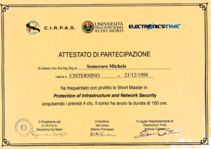 Sicurezza Infrastrutture e Reti